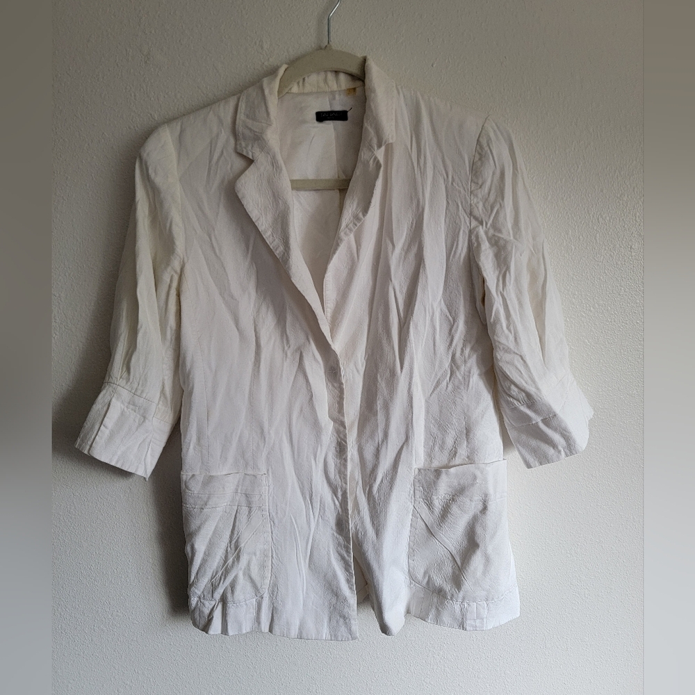 Tahari Women's White Blazer